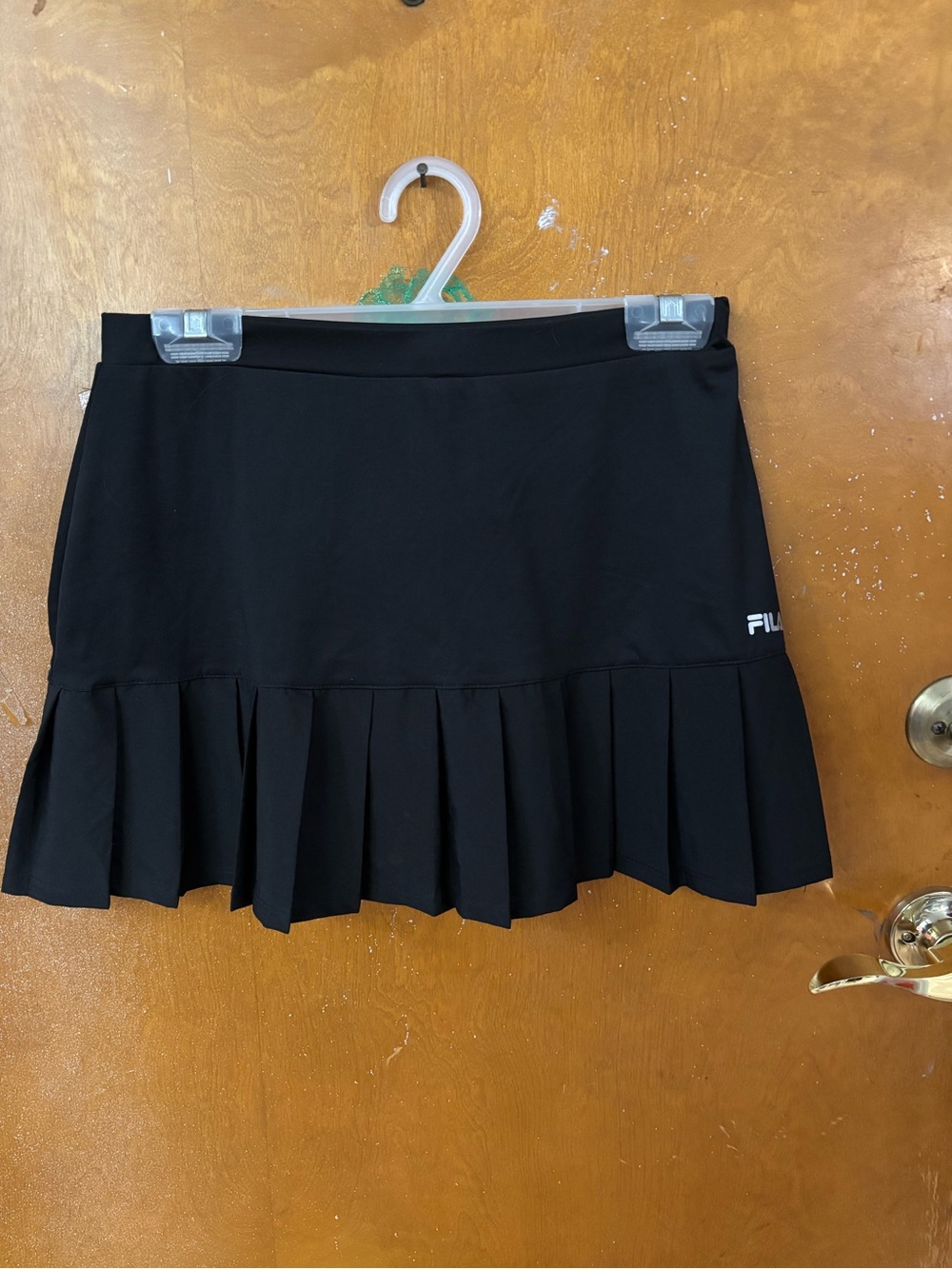 Fila black skort.  Pleats.  Small